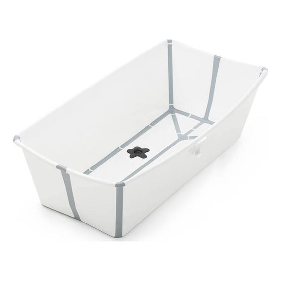 Stokke Flexi Bath X-Large – velká skládací vanička s lehátkem White, Kolor: White, Wariant: wanienka z leżaczkiem
