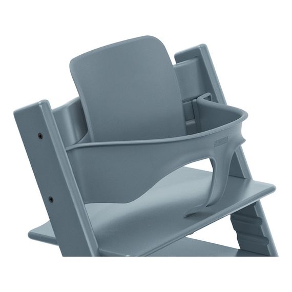 Stokke krzesełko Tripp Trapp z zestawem niemowlęcym Baby Set 2 Fjord Blue, Rodzaj: krzesełko + Baby Set 2, Kolor ramy: Drewno bukowe, Kolor: Fjord Blue - ekspozycja, 5 zdjęcie