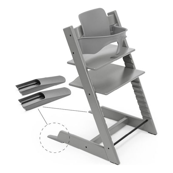 Stokke Tripp Trapp Baby Set 2 - sada pro miminka Storm Grey, Kolor: Storm Grey, 8 zdjęcie