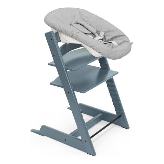 Stokke krzesełko Tripp Trapp Fjord Blue, Rodzaj: krzesełko, Kolor ramy: Drewno bukowe, Kolor: Fjord Blue - ekspozycja, 7 zdjęcie