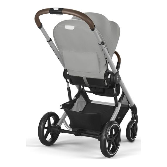 Cybex Balios S Lux 2.0 kombinovaný kočárek 2v1, Rodzaj wózka: głęboko-spacerowy, Kolor materiału: Stone Grey, 24 zdjęcie