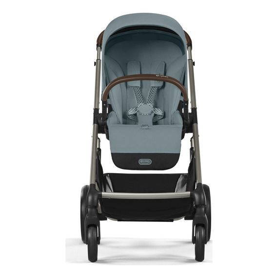 Cybex Balios S Lux 2.0 kombinovaný kočárek 2v1, Rodzaj wózka: głęboko-spacerowy, Kolor materiału: Stormy Blue, 19 zdjęcie