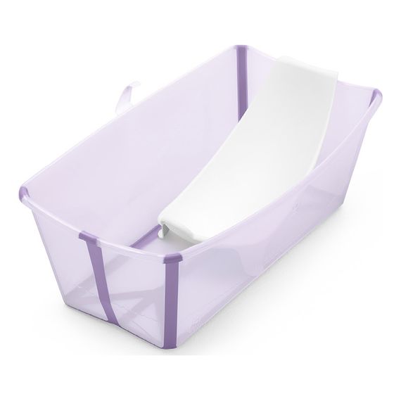 Stokke Flexi Bath - skládací vanička s lehátkem Lavender, Kolor: Lavender, Wariant: wanienka z leżaczkiem