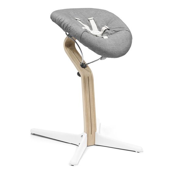 Stokke Nomi High Chair Natural White, Rodzaj: krzesełko, Kolor ramy: Natural, Kolor: White, image , 3 image