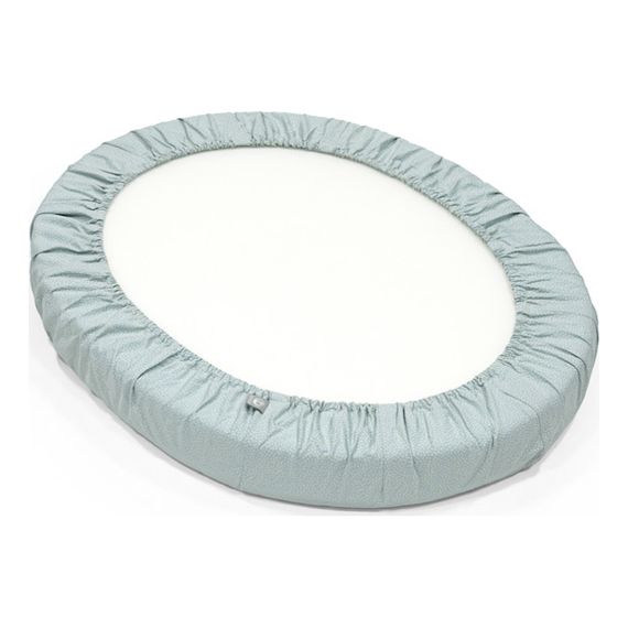 Stokke Sleepi Mini V3 prostěradlo do postýlky Dots Sage, Rozmiar: 0-6 miesięcy / 77x59 cm, Kolor: Dots Sage, 4 zdjęcie