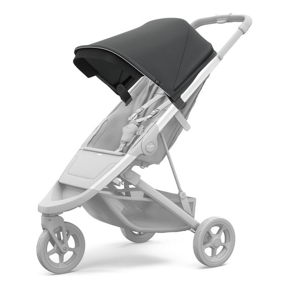 Thule Spring stříška ke kočárku, Kolor materiału: Shadow Grey, 6 zdjęcie