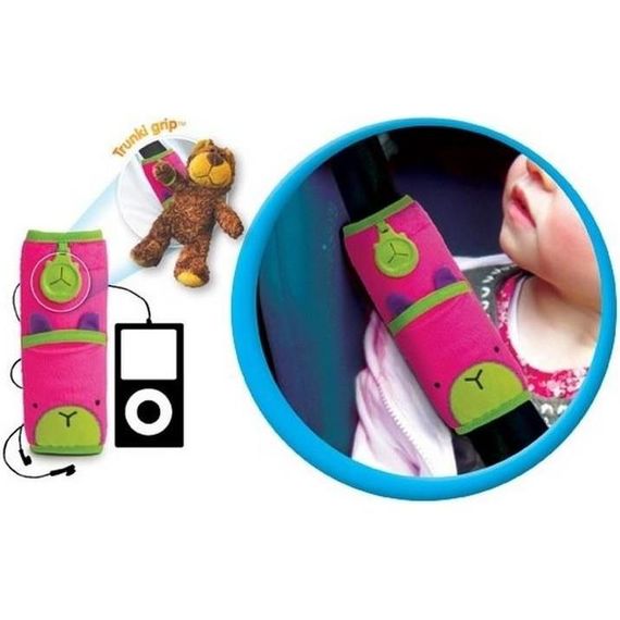 Trunki polštářek na bezpečnostní pás Snoozihedz, Kolor: Bert, 4 zdjęcie