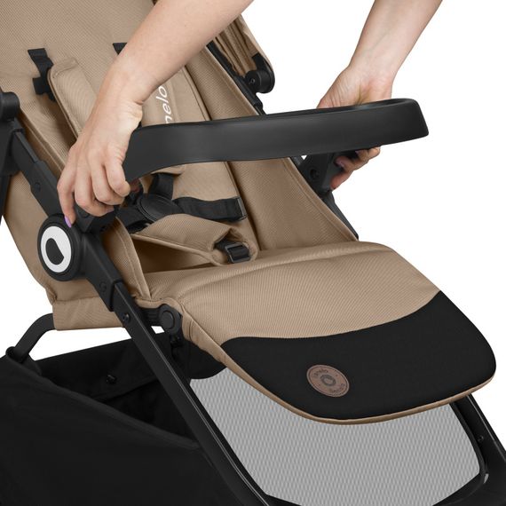 Lionelo Emma One - wózek spacerowy, Kolor materiału: Beige Sand, 10 zdjęcie