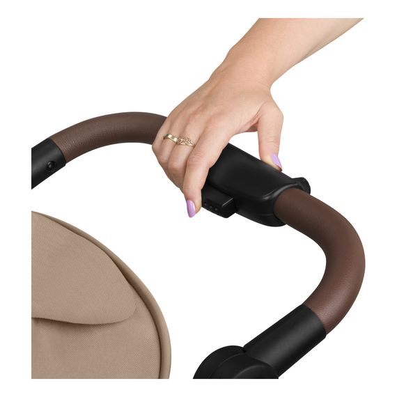 Lionelo Emma One - wózek spacerowy, Kolor materiału: Beige Sand, 12 zdjęcie