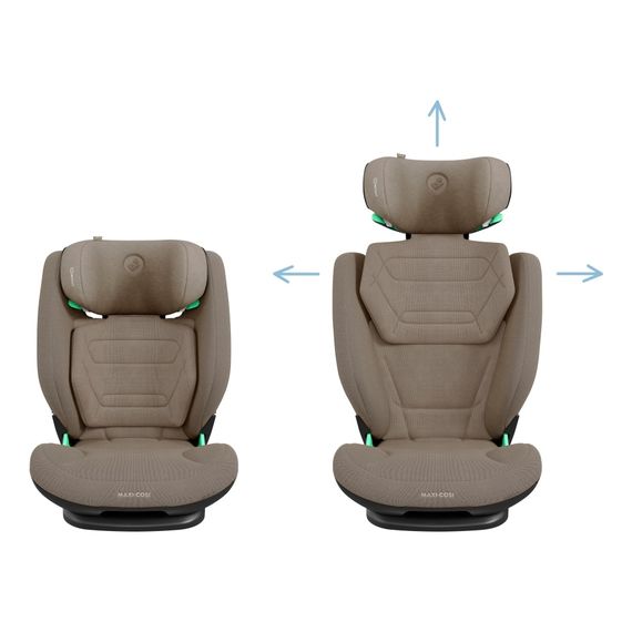 Maxi-Cosi RodiFix Pro2 i-Size autosedačka pro starší děti (100 - 150 cm | 15 - 36 kg | 3,5 - 12 let), Kolor: Authentic Truffle, 19 zdjęcie