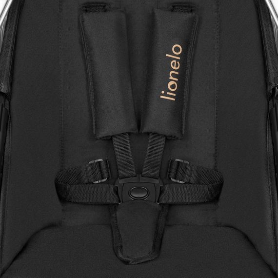 Lionelo Amber 3w1 - wózek wielofunkcyjny z fotelikiem, Rodzaj wózka: zestaw 3w1, Kolor materiału: Black Onyx, 10 zdjęcie