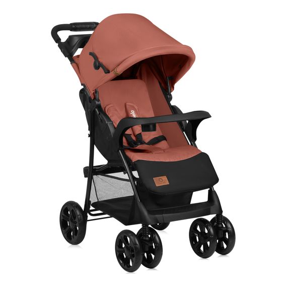 Lionelo Emma Plus - Pushchair with Organiser (6 months - 15 kg), Kolor: Coral Pink, image 
