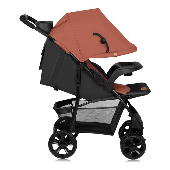 Lionelo Emma Plus - Pushchair with Organiser (6 months - 15 kg), Kolor: Coral Pink, image , 9 image