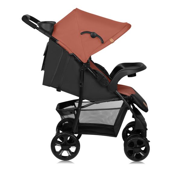 Lionelo Emma Plus - Pushchair with Organiser (6 months - 15 kg), Kolor: Coral Pink, image , 11 image