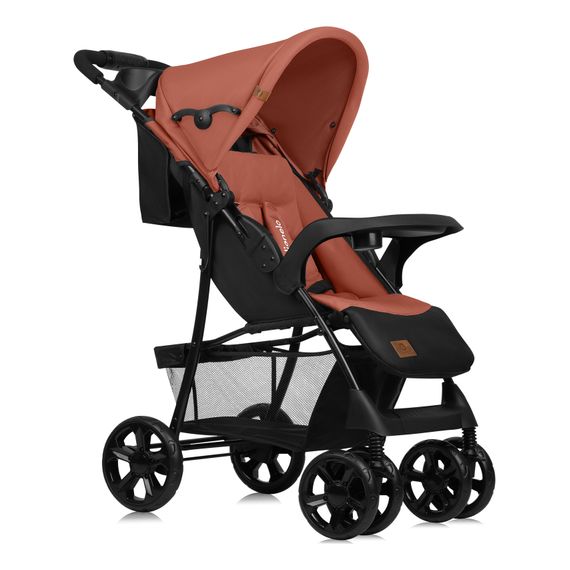 Lionelo Emma Plus - Pushchair with Organiser (6 months - 15 kg), Kolor: Coral Pink, image , 12 image