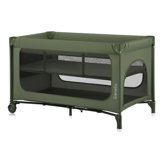 Lionelo Jasmin łóżeczko Easy Fold Green Olive, Kolor: Green Olive