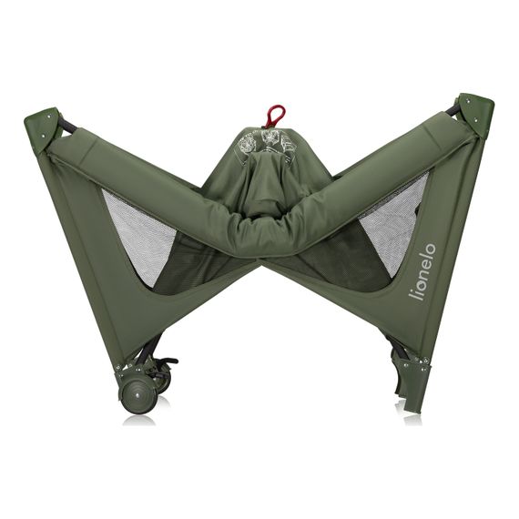 Lionelo Jasmin łóżeczko Easy Fold Green Olive, Kolor: Green Olive, 10 zdjęcie
