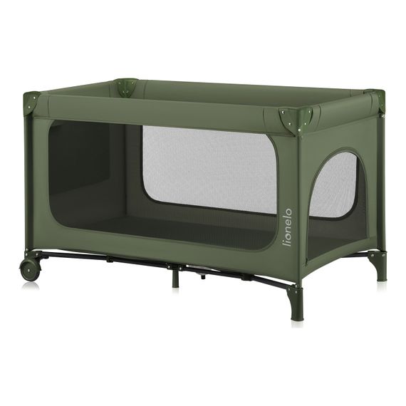 Lionelo Jasmin łóżeczko Easy Fold Green Olive, Kolor: Green Olive, 13 zdjęcie