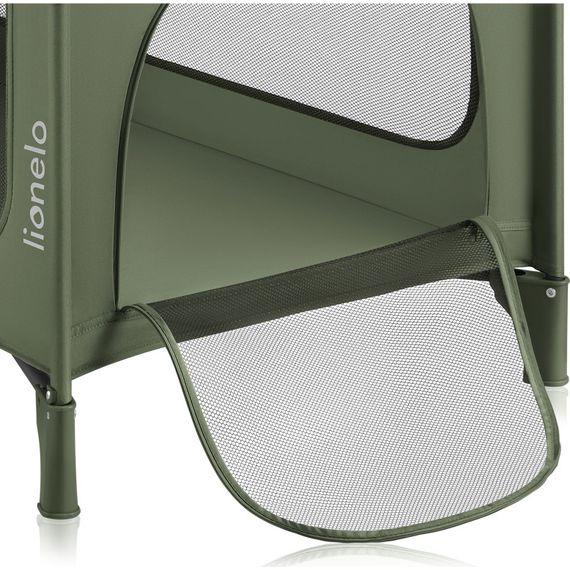 Lionelo Jasmin łóżeczko Easy Fold Green Olive, Kolor: Green Olive, 18 zdjęcie