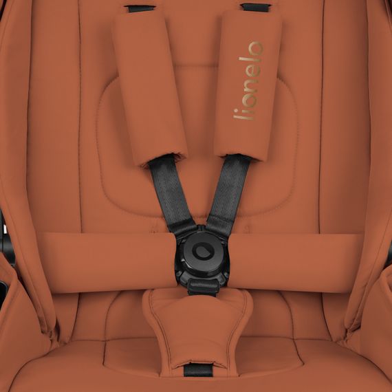 Lionelo Mika Plus 3w1 - wózek 3w1 z fotelikiem, Rodzaj wózka: zestaw 3w1 z fotelikiem, Kolor materiału: Brown Rust, 21 zdjęcie