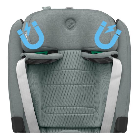 Maxi-Cosi Titan Pro 2 i-Size autosedačka (76-150 cm | 9-36 kg | 15 měsíců - 12 let), Kolor: Authentic Grey 2, 16 zdjęcie