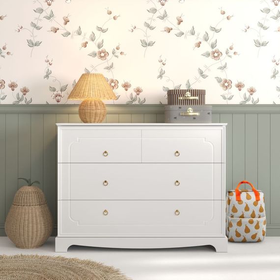 Bellamy Royal komoda se 4 zásuvkami Timeless White, Kolor: Timeless White, 5 zdjęcie