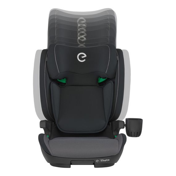 Espiro Theta - High Back Booster Seat (100-150 cm | 15-36 kg | 4-12 Years), Kolor: 110 Onyx, image , 3 image