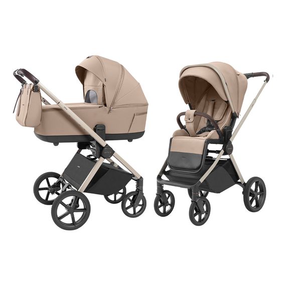 Carrello Ultra kombinovaný kočárek 2v1, Rodzaj wózka: głęboko-spacerowy, Kolor materiału: Floral Beige, 21 zdjęcie