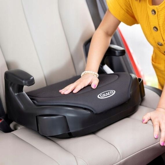 Graco Booster Basic R129 - podsedák do auta pro děti (135–150 cm | 22–36 kg | 6–12 let), Kolor: Opal Sky, 8 zdjęcie