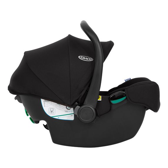 Graco Snuglite s bází Snugturn autosedačka pro miminka (40 - 75 cm | 0 - 13 kg | 0 - 12 měsíců), Baza: baza Snugturn, Kolor: Midnight, 4 zdjęcie
