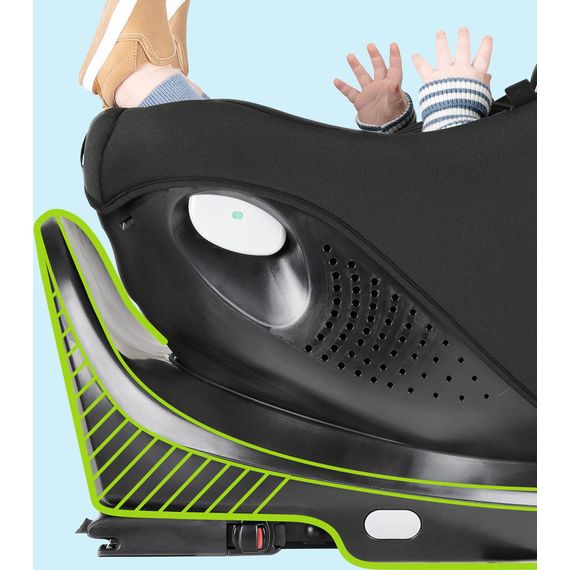 Graco Turn2Me DLX * Sleva v košíku * otočná autosedačka (40 - 105 cm | 0 - 18 kg | 0 - 4 roky), Kolor: Midnight, 11 zdjęcie