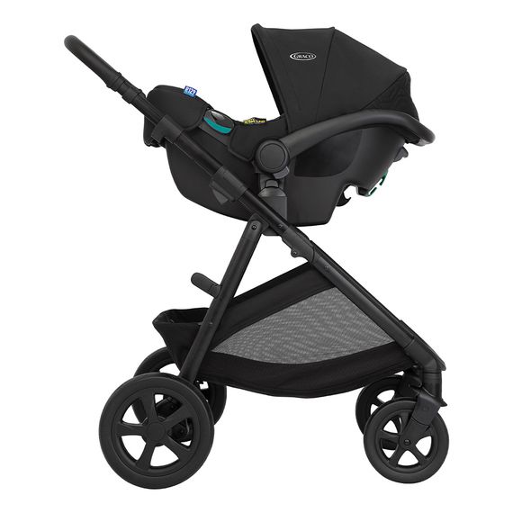 Graco Near2Me DLX Trio 3-in-1 Travel System, Rodzaj: zestaw 3w1 z fotelikiem, Kolor: Midnight, image , 9 image