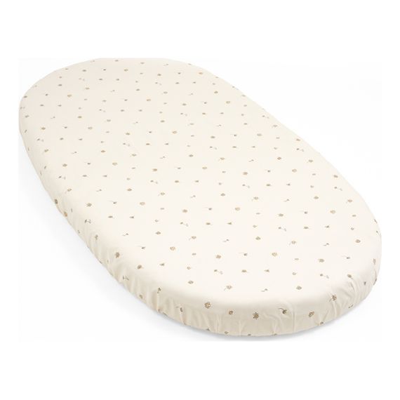 Stokke Sleepi V3 prostěradlo do postýlky Flower Ecru, Rozmiar: 0 - 5 lat / 137x70 cm, Kolor: Flower Ecru