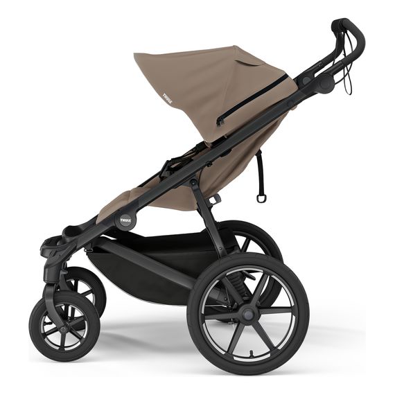 Thule Urban Glide 4-wheel čtyřkolový terénní kočárek, Rodzaj wózka: spacerowy, Kolor materiału: Tinted Taupe, 12 zdjęcie