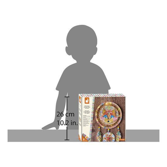 Janod zestaw kreatywny Przeplatanka 3D String art Świecący łapacz snów 8+, 5 zdjęcie
