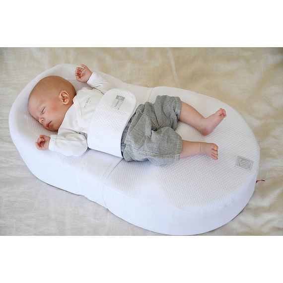 Red Castle Ergonomiczny materac dla niemowląt Cocoonababy Fleur de coton Blanc, 13 zdjęcie