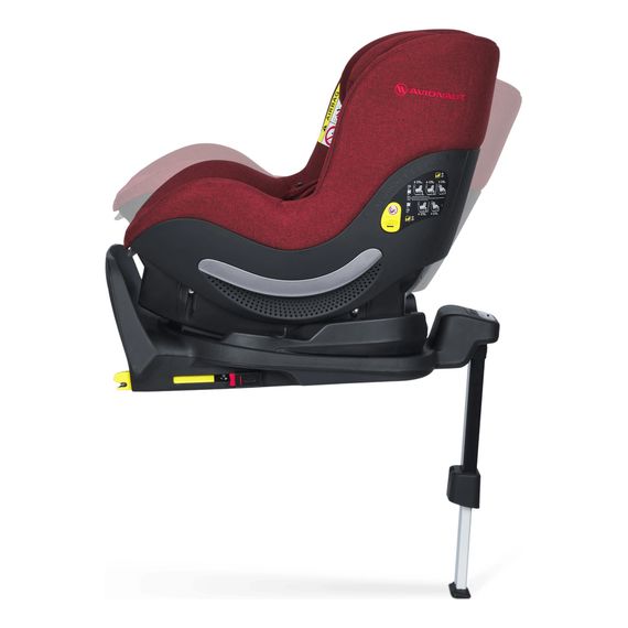 Avionaut Aerofix Airflow s bází IQ Orbit - autosedačka pro batolata (61-105 cm | 0-18 kg | 6 měsíců - 4 roky), Baza: baza IQ Orbit, Kolor: Red, 11 zdjęcie