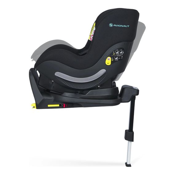 Avionaut Aerofix Smart z bazą IQ Orbit * Rabat w koszyku * fotelik dla maluchów (61 - 105 cm | 0 - 18 kg | 6 miesięcy - 4 lat), Baza: baza IQ Orbit, Kolor: Black, 9 zdjęcie