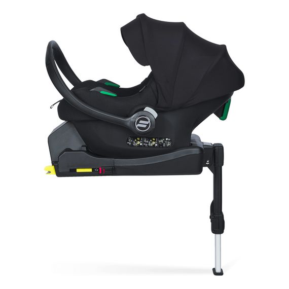 Avionaut Cosmo AirFlow z bazą Dock 2.0 * Rabat w koszyku * fotelik samochodowy dla niemowląt (40 - 87 cm | 0 - 13 kg | 0 - 12 miesięcy), Baza: baza Dock 2, Kolor: Black