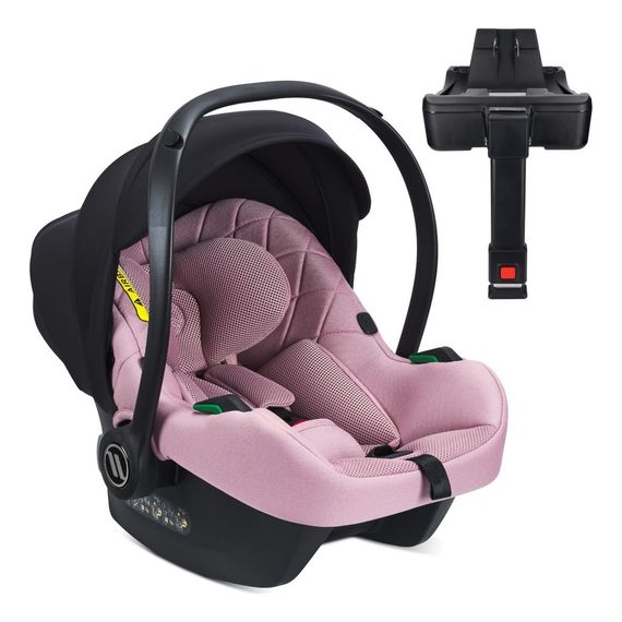 Avionaut Cosmo AirFlow z bazą Dock 2.0 * Rabat w koszyku * fotelik samochodowy dla niemowląt (40 - 87 cm | 0 - 13 kg | 0 - 12 miesięcy), Baza: baza Dock 2, Kolor: Pink, 10 zdjęcie