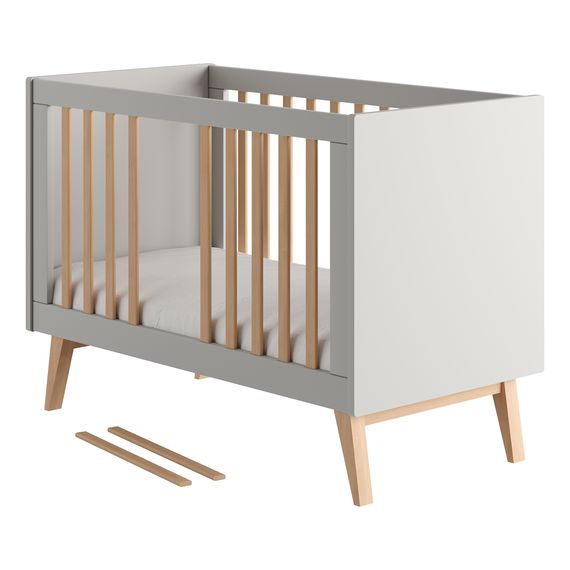 Pinio Swing postýlka 120x60 Šedý, Rozmiar: 120x60, Kolor: szary, 7 zdjęcie