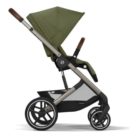 Cybex Balios S Lux 2.0 sportovní kočárek, Rodzaj wózka: spacerowy, Kolor materiału: Moss Green, 6 zdjęcie