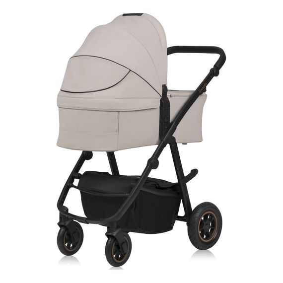 Lionelo Amber Plus 3v1 - kombinovaný kočárek s autosedačkou, Rodzaj wózka: zestaw 3w1, Kolor materiału: Beige Sand, 11 zdjęcie