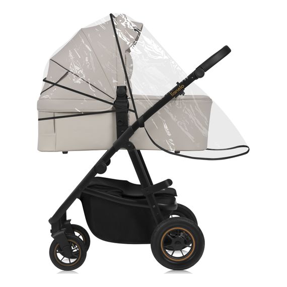 Lionelo Amber Plus 3v1 - kombinovaný kočárek s autosedačkou, Rodzaj wózka: zestaw 3w1, Kolor materiału: Beige Sand, 15 zdjęcie