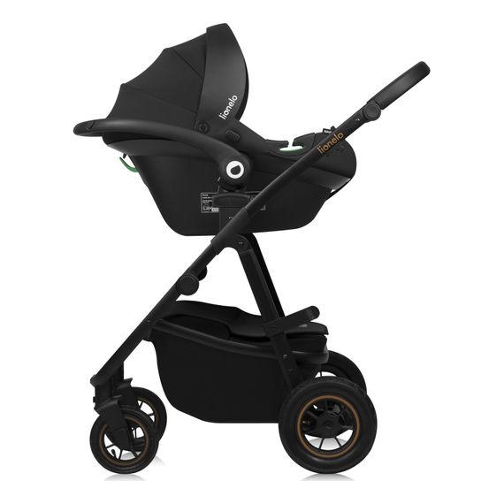 Lionelo Amber Plus 3v1 - kombinovaný kočárek s autosedačkou, Rodzaj wózka: zestaw 3w1, Kolor materiału: Beige Sand, 17 zdjęcie
