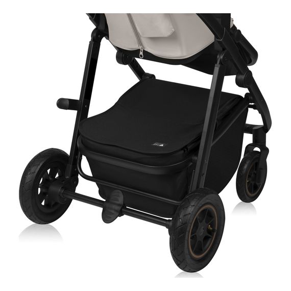 Lionelo Amber Plus 3v1 - kombinovaný kočárek s autosedačkou, Rodzaj wózka: zestaw 3w1, Kolor materiału: Beige Sand, 20 zdjęcie