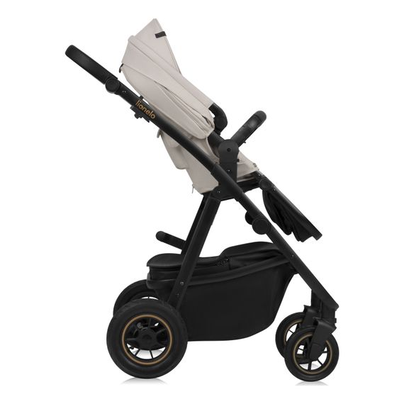 Lionelo Amber Plus 3v1 - kombinovaný kočárek s autosedačkou, Rodzaj wózka: zestaw 3w1, Kolor materiału: Beige Sand, 21 zdjęcie