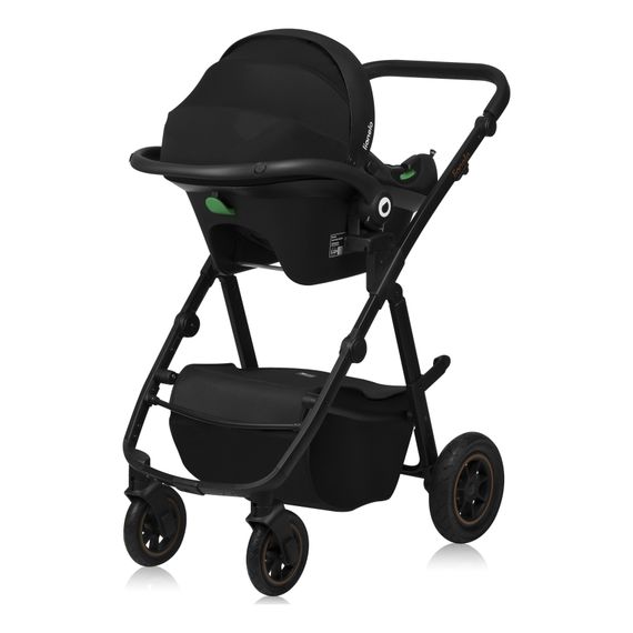 Lionelo Amber Plus 3v1 - kombinovaný kočárek s autosedačkou, Rodzaj wózka: zestaw 3w1, Kolor materiału: Beige Sand, 22 zdjęcie