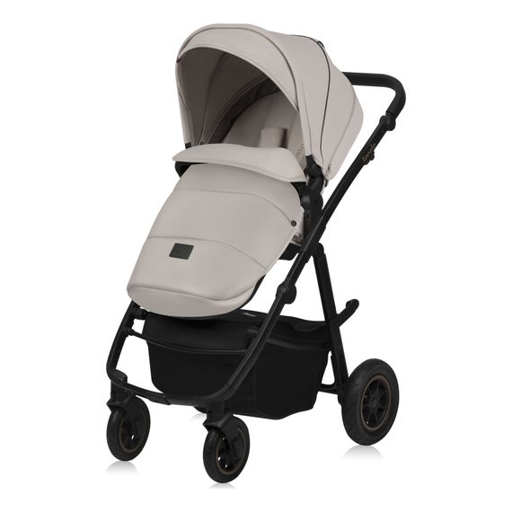 Lionelo Amber Plus 3v1 - kombinovaný kočárek s autosedačkou, Rodzaj wózka: zestaw 3w1, Kolor materiału: Beige Sand, 30 zdjęcie