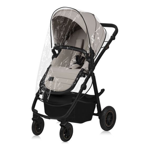 Lionelo Amber Plus 3v1 - kombinovaný kočárek s autosedačkou, Rodzaj wózka: zestaw 3w1, Kolor materiału: Beige Sand, 32 zdjęcie